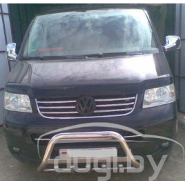 Передняя защита кенгурятник с надписью ''VOLKSWAGEN'' для Caravelle T5